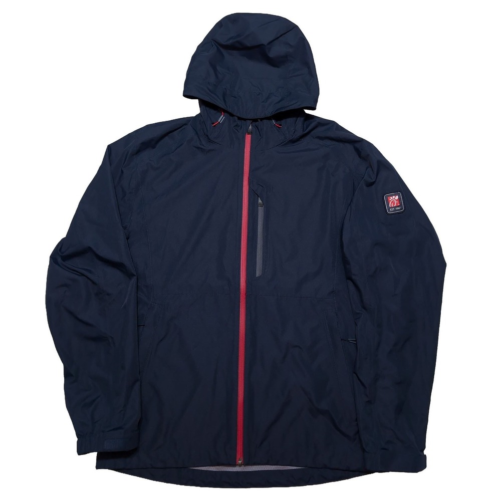 OOBE Chick-Fil-A Full Zip Rain Jacket Uniform Blue Medium M